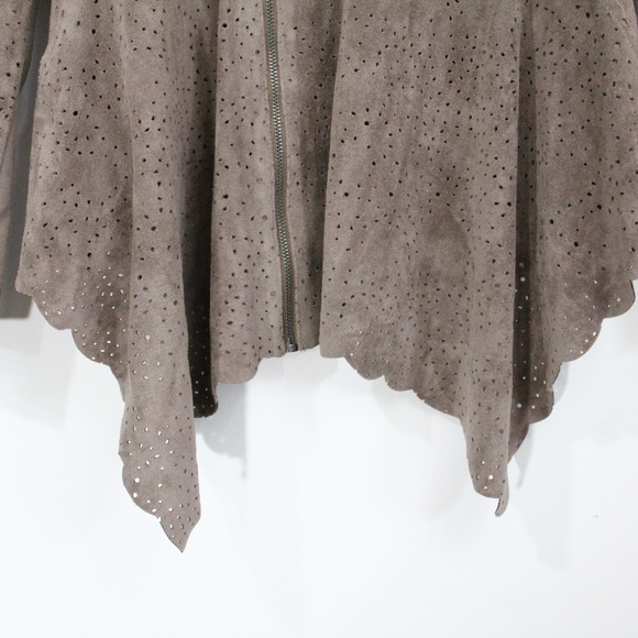 BCBG Taupe Suede Jacket - Picture 4 of 8